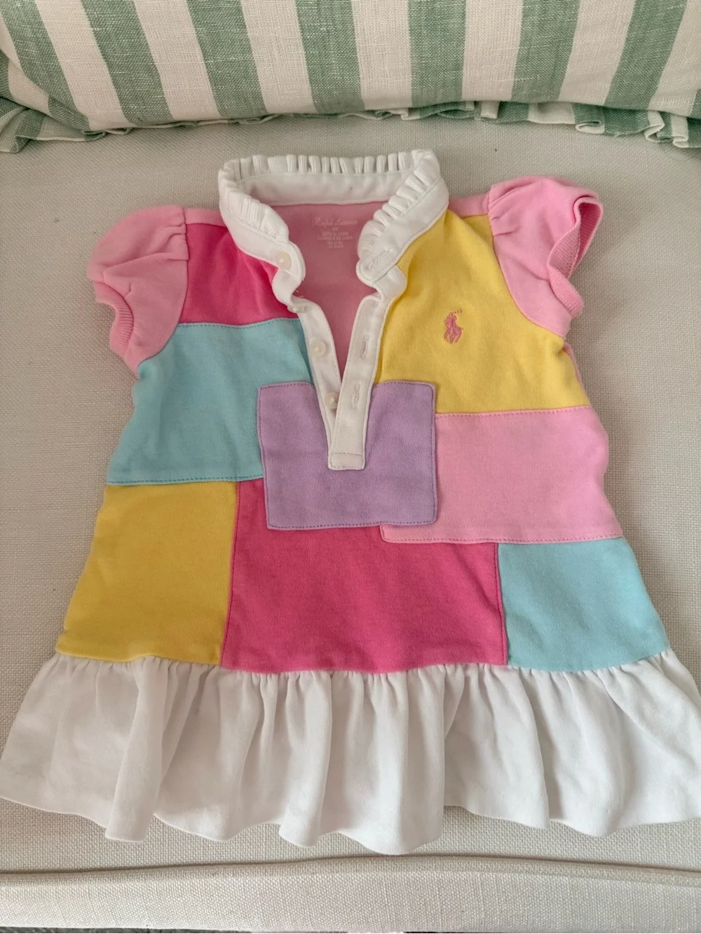 Baby Ralph Lauren Patchwork Polo Dress 3m